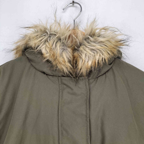 キルティングライナー ボアファー付モッズコート レディース